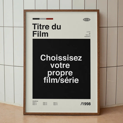 Affiche de film ou série personnalisée